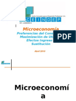 Microeconomia: Prefererencias y Maximización de Utilidades