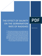 Salinity and It's Effect On The Germination Rates of Radishes - Ranier Knowles