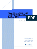 Gemtek LTE WiMAX Dual Mode CPE