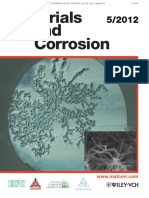 Materials and Corrosion - Bernd Isecke, Michael Schütze, and Martin Stratmann