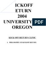 University of Oregon 2004 Kick Return