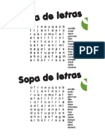 Sopa de Letras para Niños