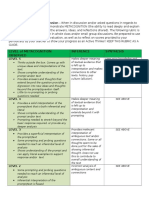 Metacognition Rubric - Baseline