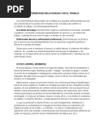 Enfermedades Relacionadas Con El Trabajo + Mapa