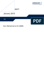 2010 January Examiners Report Core Mathematics C4 (6666)