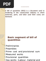 Bill of Quantities