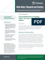 Lawson - Learning Mathematics Vs Following Rules - The Value of Student-Generated Methods