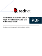 Red Hat Enterprise Linux 7 - High Availability Add-On Administration