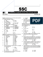 2014 Paper SSC CGL