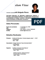 Curriculum Vitae Odila Delgado Flores