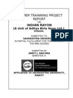 Indian Rayon Summer Project Report