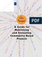 Guide For Monitoring Evaluation Community Based Projects