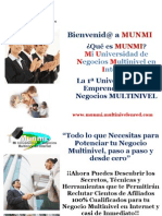 MUNMI " Mi Universidad de Negocios Multinivel en Internet "