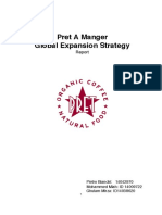 Pret A Manger Internationalisation Strategy