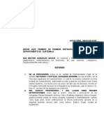 Contestación Demanda JUICIO ORAL