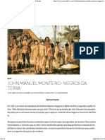 John Manuel Monteiro - Negros Da Terra - História Do Brasil PDF