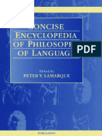 Concise Encyclopedia of Philosophy of Language