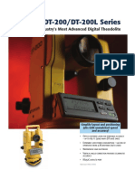 DT-200/DT-200L Series: The Industry's Most Advanced Digital Theodolite