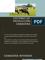 Sistemas de Producción Ganadera