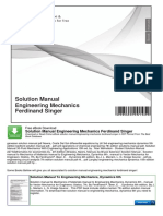 Solution Manual Engineering Mechanics Ferdinand Singer