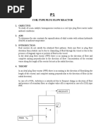 Plug Flow Reactor Experiment