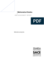 Mathematical Studies: Mathematics Learning Area