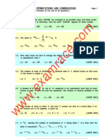 Mathematics Permutation Combination MCQ