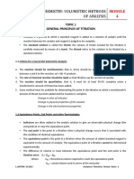 Analytical Chemistry Notes Titrations