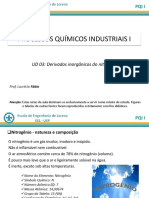 PQI I Aula3 Derivados Inorganicos Do Nitrogenio