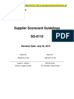 Supplier Scorecard Guidelines