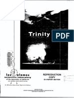 Trinity by Bainbridge - Test Report.1945 First Printed by LASL in Classified Form As LA-1012 Reprinted 1960s LA-6300