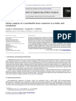 Failure Analysis of A Machinable Brass Connector in A Boiler Unit Installation