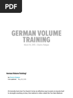 German Volume Training