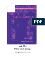 Think Big Think Small Groups, A Guide To Understanding and Developing Small Group Ministry in Adventist Churches - David Cox