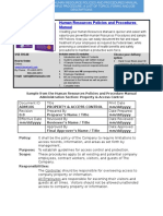 Bizmanualz Human Resources Policies and Procedures Sample