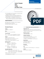 Bourdon Tube Pressure Gauges Stainless Steel Series Type 232.50 - Dry Case Type 233.50 - Liquid-Filled Case