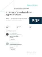 A Theory of Pseudoskeleton Approximations: Article