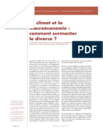 Le Climat Et La Macroéconomie: Comment Surmonter Le Divorce ? Gaël Giraud