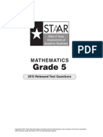 5th Grade Starr Math Test