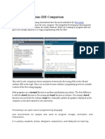 Processing - Arduino IDE Comparison