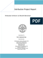 Sales and Distribution of HUL V/s RB