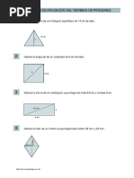 Problemas de Aplicacion Teorema de Pitagoras PDF