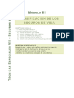 MODULO III - Clasificación de Los Seguros de VIDA