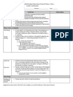 Guided Reading Observation Protocol: Phase 1 / Day 1 Levels C and Beyond