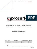 Horn-P Bollard Data Sheet: 2000.0000-Td-0201ben - Rev2