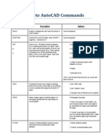 Complete AutoCAD Commands