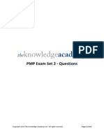 PMP Exam Set 2 - Questions PDF