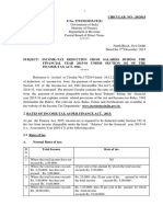 Income Tax Circular For FY 2015-16 PDF