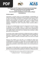 01-05-2016. Convocatoria XV Congreso Acas, 2016 Managua, Nicaragua