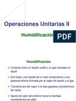 Operaciones Unitarias II hUMIDIFICACION